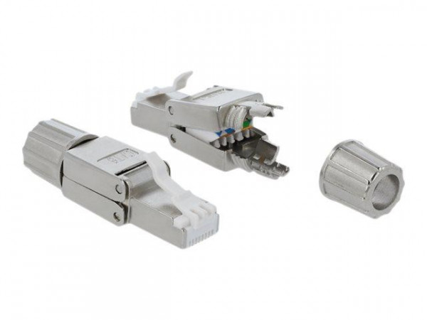 Delock RJ45 Stecker Cat.6A STP werkzeugfrei