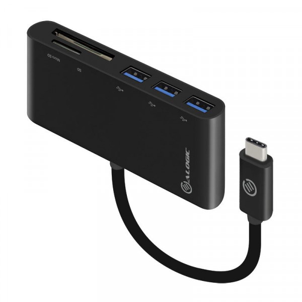Alogic Adapter USB-C MultiPort Adapter Card Reader 3 USB 3.0
