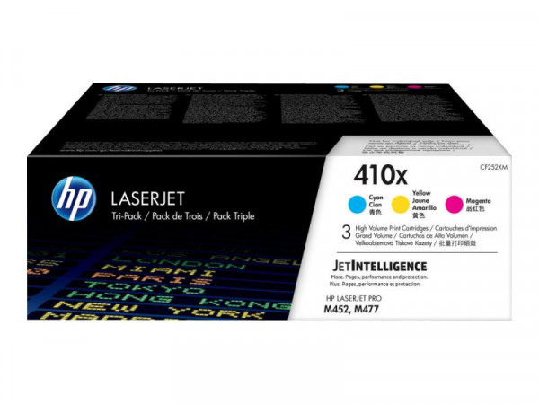 Toner HP 410X 3erPack yellow/magenta/cyan CF252XM