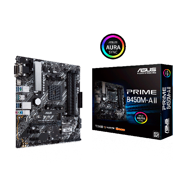 Mainboard ASUS PRIME B450M-A II (AMD,AM4,4DDR4,mATX)