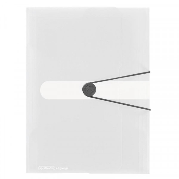 Herlitz Gummizugmappe A4 PP transparent farblos