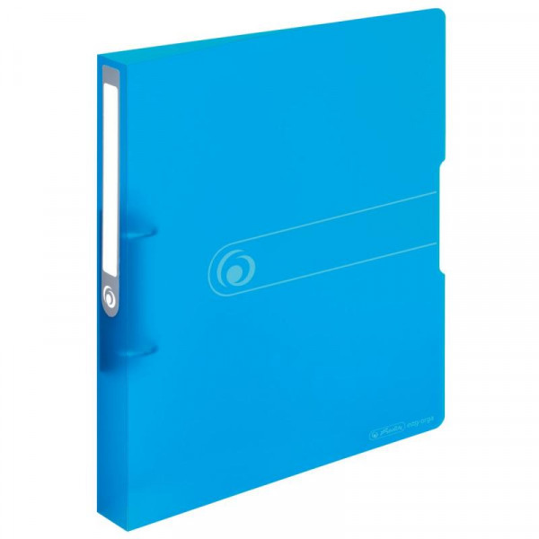 Herlitz Ringbuch A4 PP 25mm blau transp. 2 Ringe
