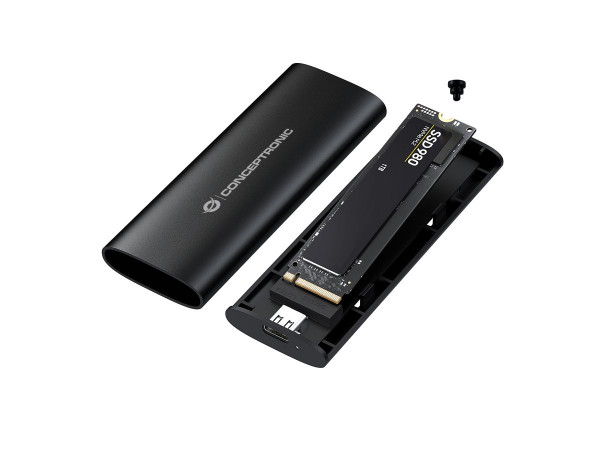 CONCEPTRONIC SSD Gehäuse M.2 USB3.2 Type-C Gen sw