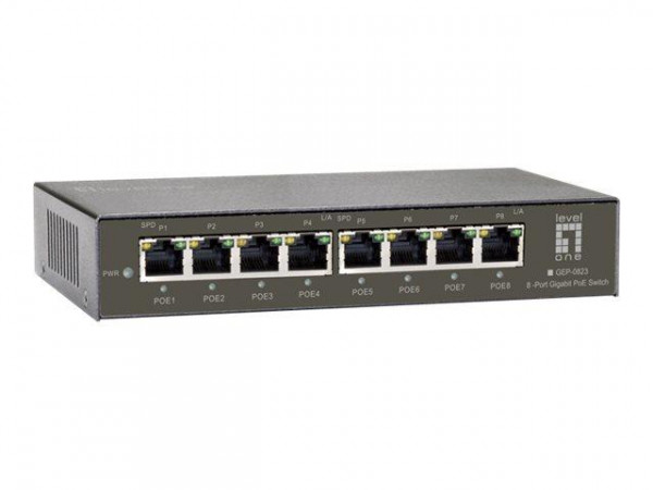 LevelOne Switch 8x GE GEP-0823 120W 8xPoE