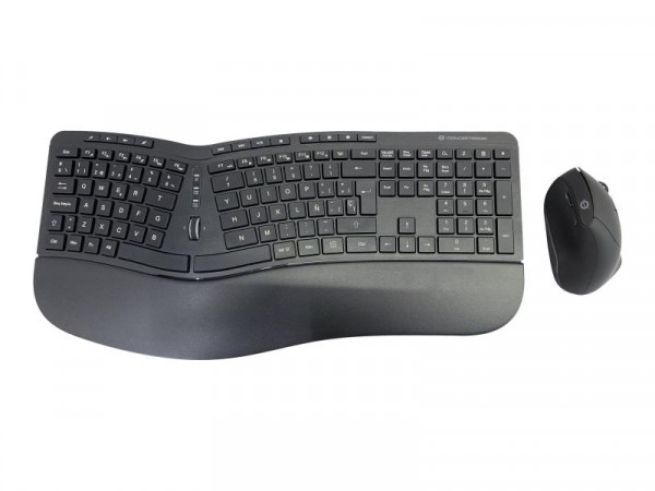 CONCEPTRONIC Wireless Keyboard+Mouse,ergo,Layout spanisch sw