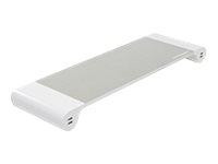 TERRATEC Spacebar silber weiss Monitor-Ständer 4*USB ALU