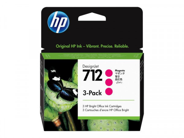 Patrone HP Nr.712 magenta 3ED78A 3-Pack LFP