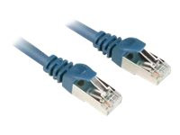 Sharkoon Kabel RJ45 CAT.6 SFTP 1,0m blau