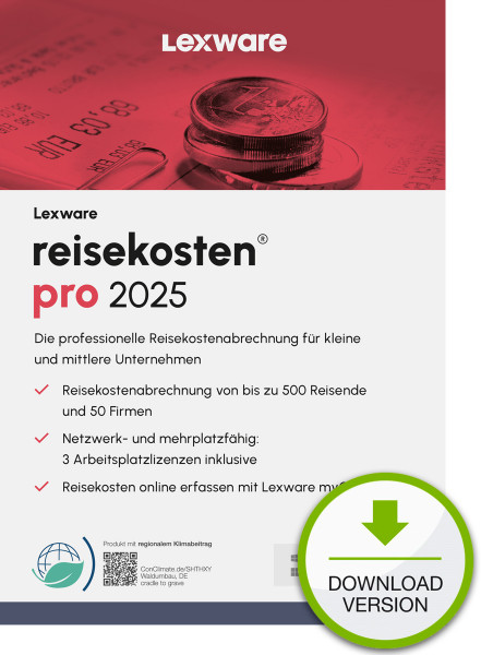 Lexware reisekosten pro 2026 ABO Download