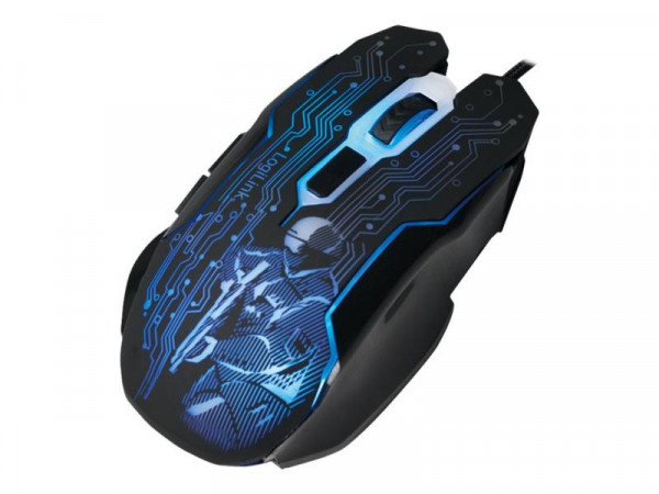 LogiLink Gaming Maus, USB, 6-button, 2400dpi