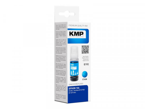 KMP Tinte EcoTank T00P2 8000 S. cyan remanufactured