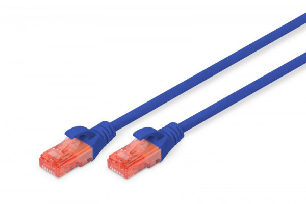 DIGITUS CAT 6 U/UTP Patchkabel - LSZH, 10m, blau