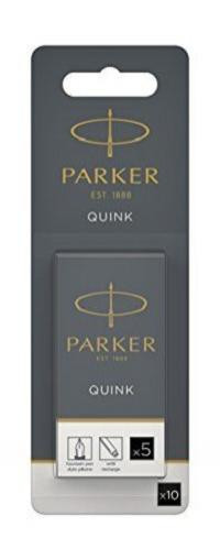PARKER Tintenpatrone QUINK Schwarz 10 Stück