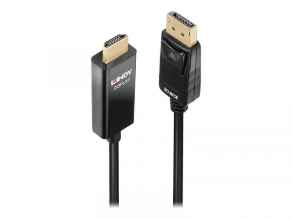 LINDY 0,5m DisplayPort an HDMI Adapterkabel mit HDR