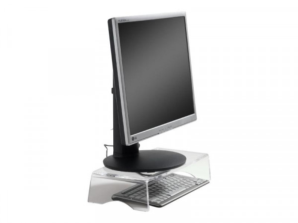 Bakker Elkhuizen Monitorständer Q-riser 90 1Stufe transp.