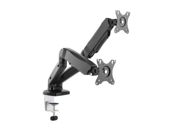 Equip Tischhalterung 17"-32" LCD VESA f. 2 Monitore Gasfeder