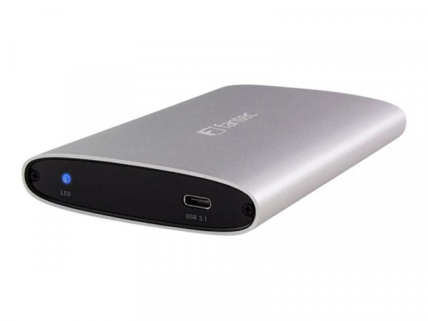 Fantec Gehäuse ALU-25U31 USB Typ C 10Gbit/s 2.5" silber ALU