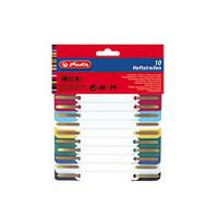 Herlitz Heftstreifen PP farb.sort. 3.4x15cm 10er Hängep.