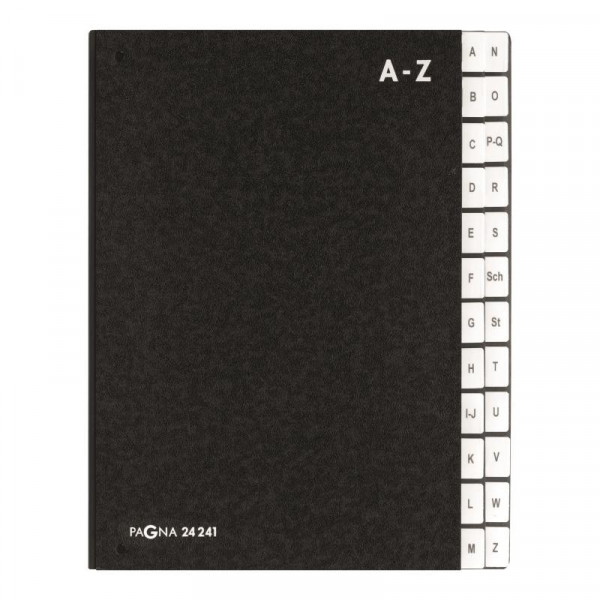 PAGNA Pultordner Classic 24 Fächer A-Z schwarz