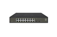 LevelOne Switch 16x GE GES-2118 2xGSFP 19" Hilbert
