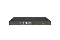 LevelOne Switch 16x GE GES-2118P 2xGSFP 19" 230W 16xPoE+
