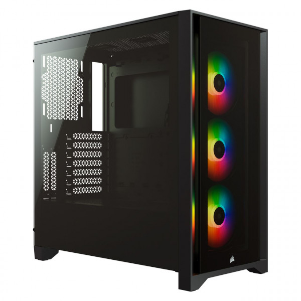 Gehäuse CORSAIR Midi iCUE 4000X RGB (Tempered Glass) Black
