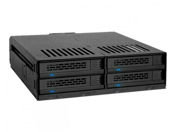 Backplane IcyDock 4x6,3cm SATAI-III/SAS in 1x5,25" HDD/SSD
