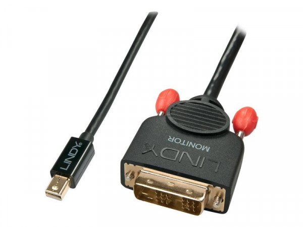 Lindy Mini-DisplayPort an DVI-D Kabel schwarz 3m