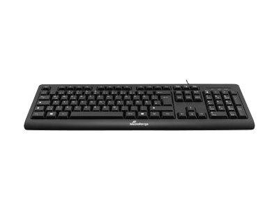 MediaRange Tastatur USB 2.0 kabelgebunden QWERTZ schwarz