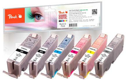 Peach Patrone Canon PGI-550XL/CLI-551XL Multi-6-Pack