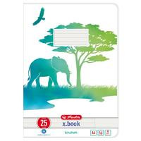 Herlitz Schulheft A4 GREENline 16 Bl. Lineatur 25 Elefant