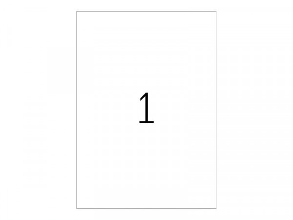 HERMA Folien-Etiketten A4 210x297mm weiß ablösbar 20St.