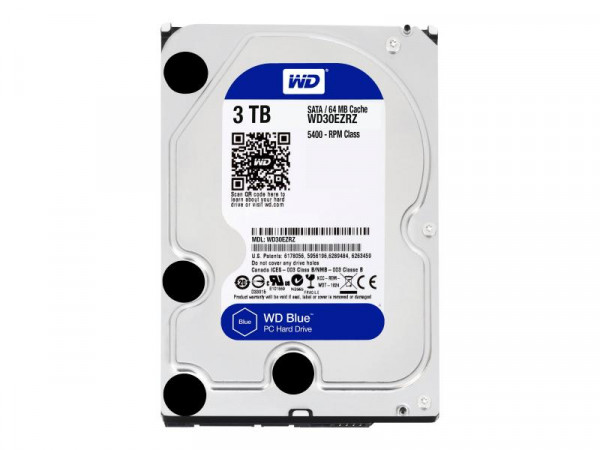 WD 8.9cm (3.5") 3TB SATA3 WD30EZRZ 5400 64MB Blue