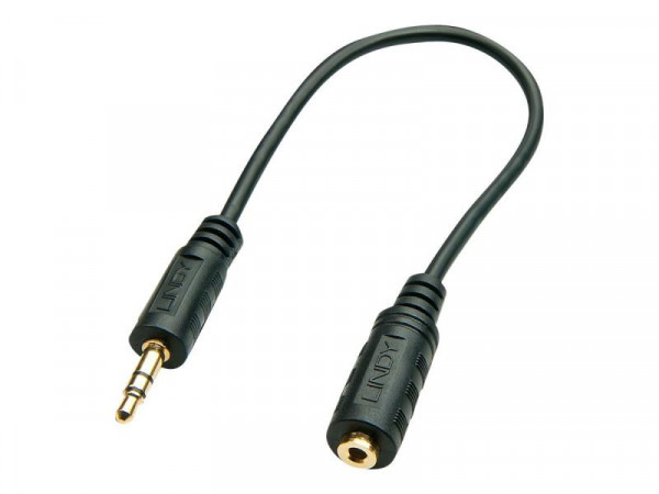 Lindy Audioadapterkabel 3.5mm/2.5mm M/F 20cm
