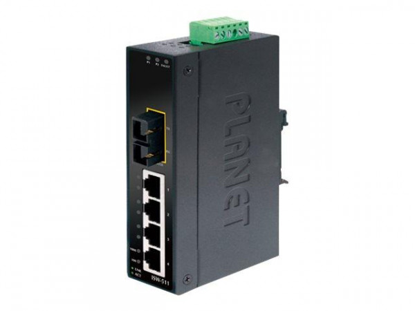 PLANET 4+1 100FX Port Multi-mode Industrial Ethernet Switch