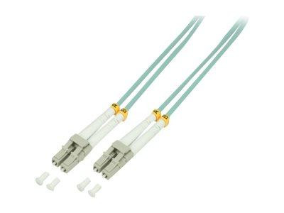 Glasfaser Patchkabel OM3 50/125Á LC-LC 2,0m türkis