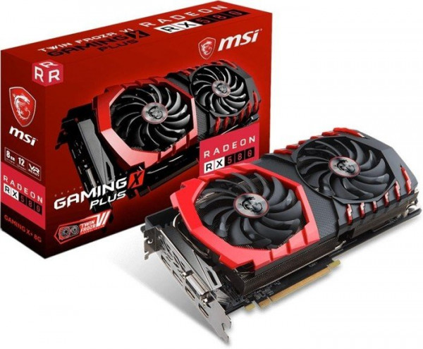 MSI Radeon RX 580 Gaming X+ 8G 8192MB,PCI-E,DVI,HDMI,DP