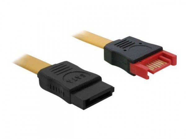 SATA-Verl. Delock SATA III -> SATA St/Bu 0.50m gelb