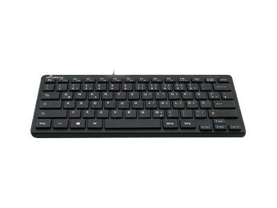 MediaRange Tastatur USB 2.0 Kompakt Flach 78 Tasten Schwarz