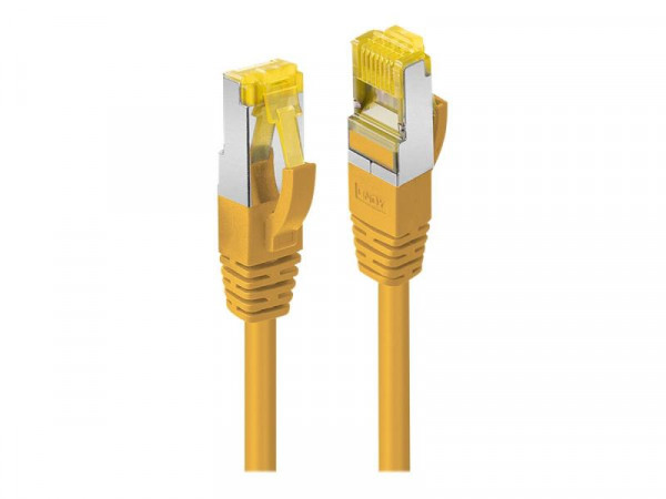 LINDY Patchkabel Cat6A RJ45 S/FTP Cat7 LSZH Kabel gelb 3m