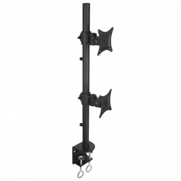 Techly Schreibtischhalterung f. 2LCD 13"-27" Klemme vertikal