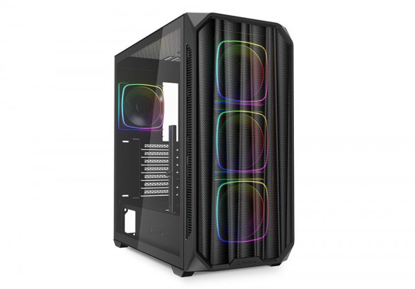 Sharkoon Gehäuse AK5M RGB ATX 1xMetall schwa
