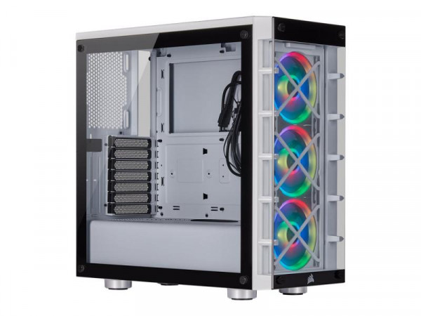 Gehäuse CORSAIR Midi Crystal 465X Tempered Glass Smart Case (W)