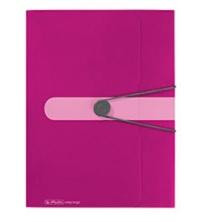 Herlitz Gummizugmappe A4 PP opak Beere