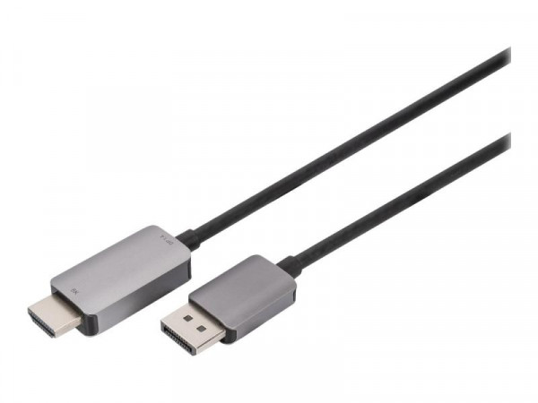 DIGITUS DisplayPort Adapterkabel DP->HDMIA St/St 1,8m schwar