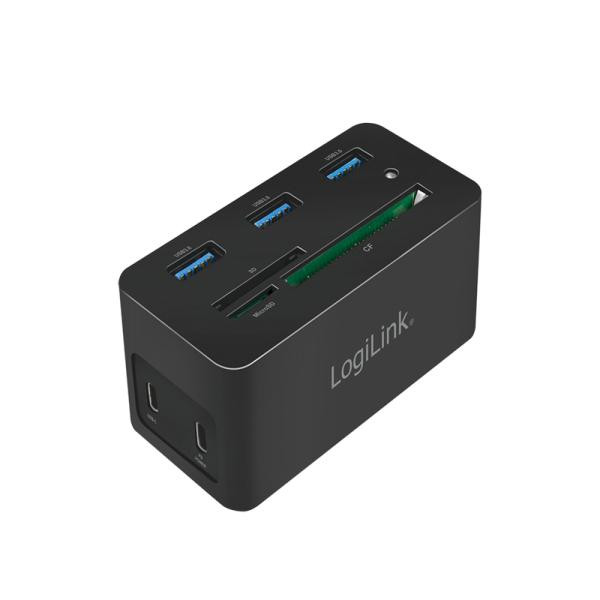 LogiLink Dockingstation USB 3.2 (G1) HDMI,10-Port,PD4,schw.