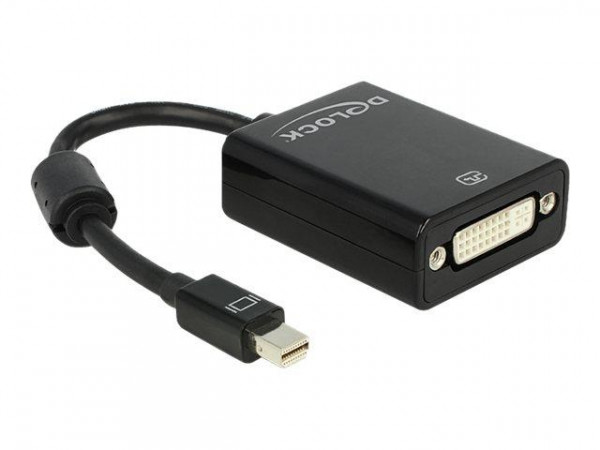 Displayport Adapter Delock mini DP -> DVI(24+5) St/Bu schwar