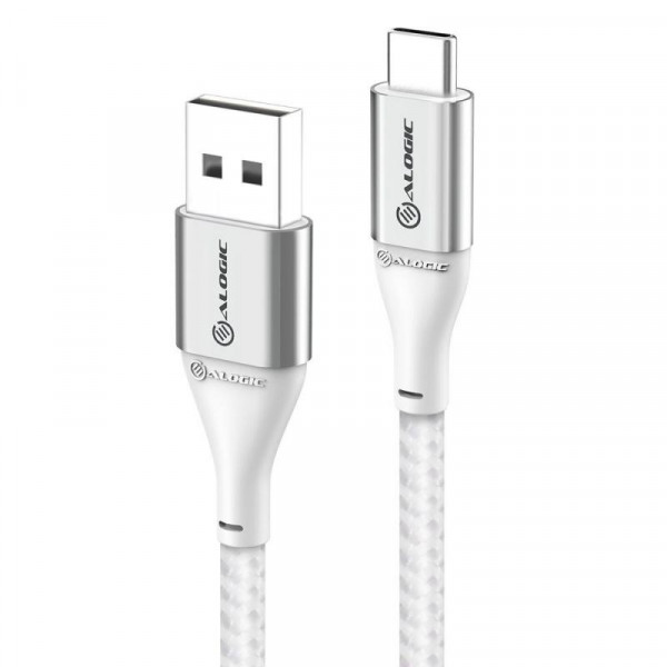 Alogic USB Kabel USB 2.0 to USB-A 3A/480Mbps 1.5m silber