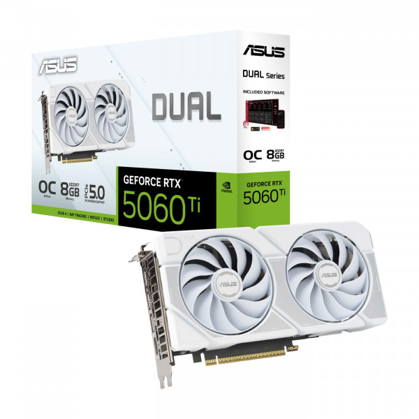 ASUS DUAL-RTX5060TI-O8G-WHITE 8GB GDDR7 HDMI DP