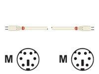 Lindy PS2 Kabel 1m m/m geschirmt Anschlußkabel vergoss